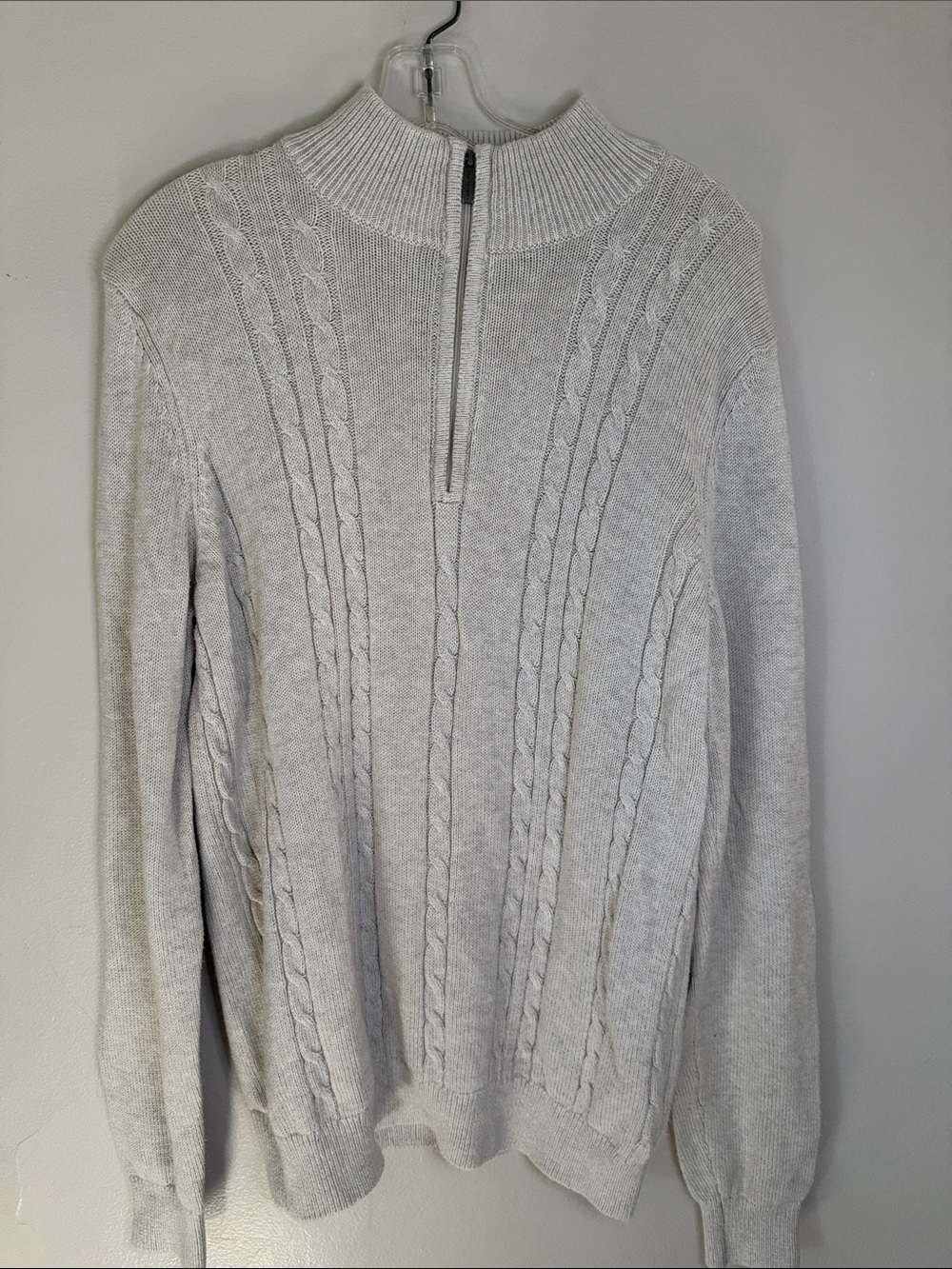Van Heusen Cable Knit Half-Zip Sweater